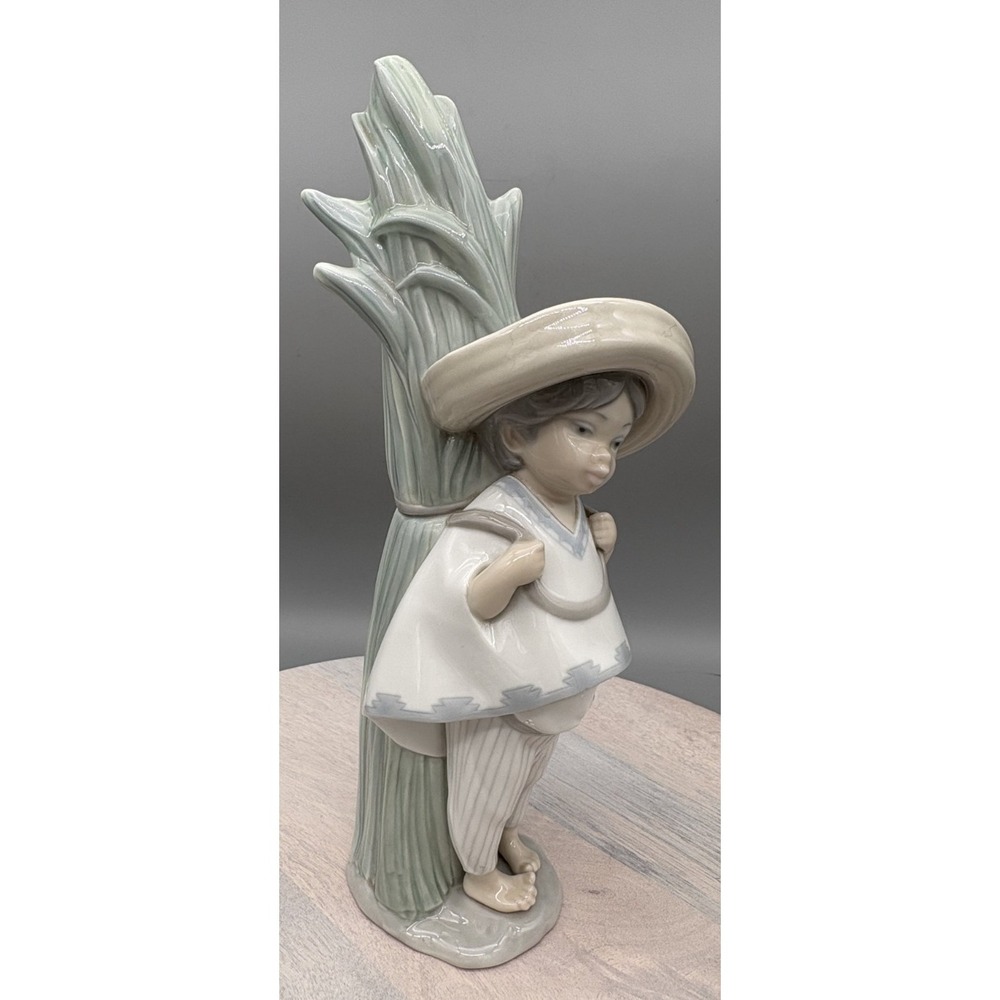 Vintage Lladro Figurine Porcelain Panchito Boy Glossy Finish Made in Spain 12" - Picture 9 of 16